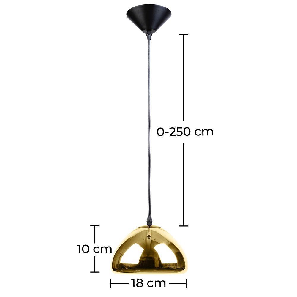 Empty Hängeleuchte - 18cm - Verchromtes Metall