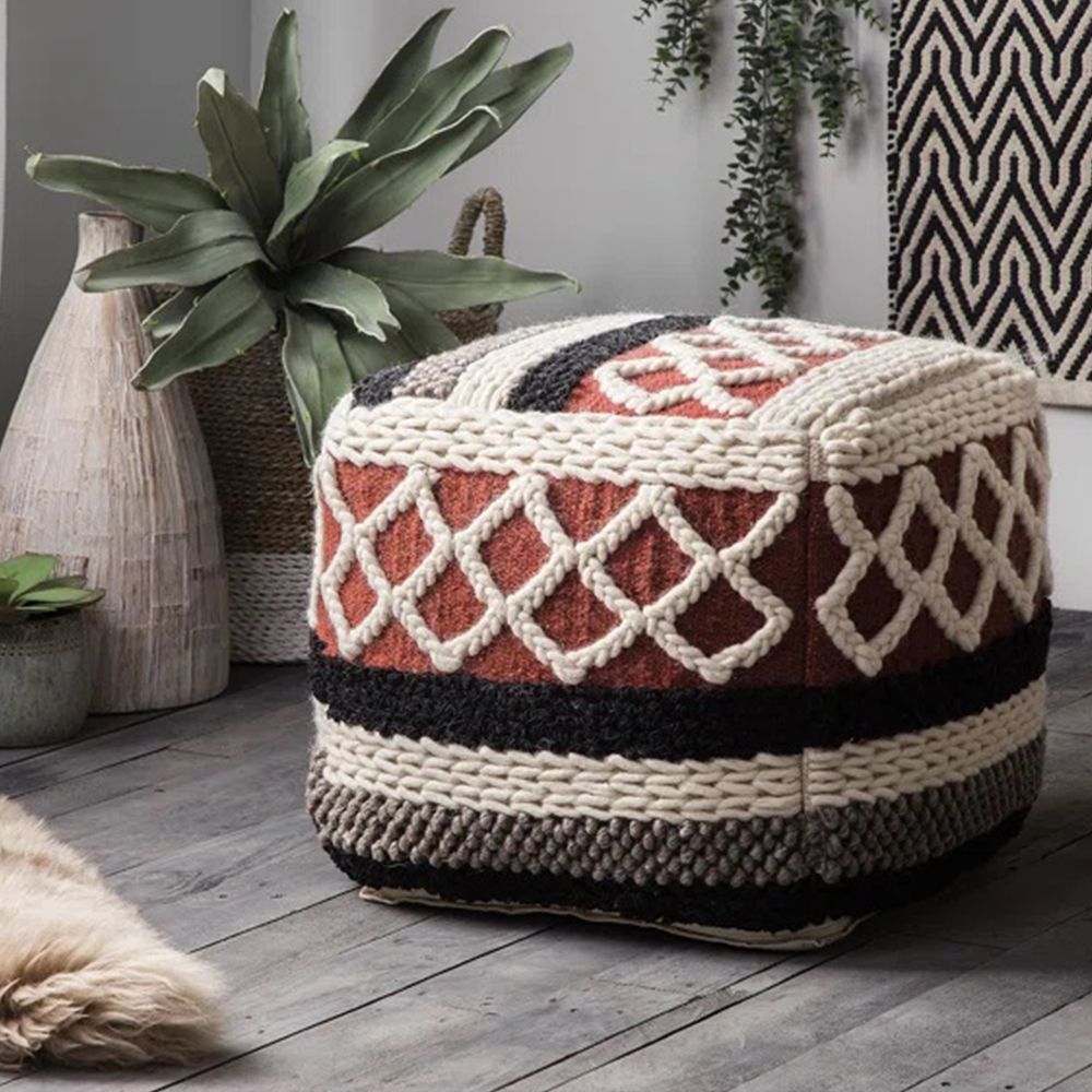 Pouf aus Baumwolle im Boho Bali Stil - Munbay Bali